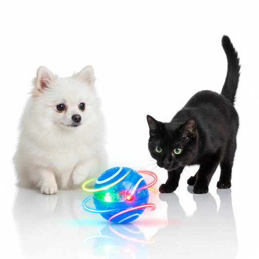 Smart Rolling Ball – interaktywna piłka LED dla psów i kotów